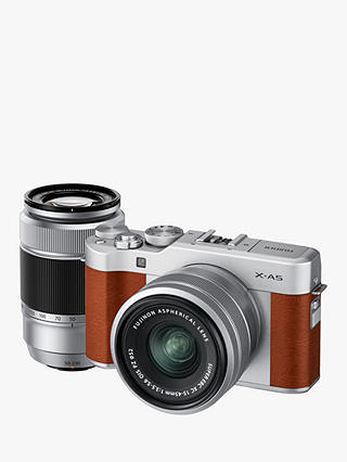 Fujifilm X-A5 Compact System Camera with XC 15-45mm OIS Lens & XC 50-230mm OIS Lens, 4K Ultra HD, 24.2MP, Wi-Fi, Bluetooth, 3” Tiltable LCD Touch Screen, Double Lens Kit