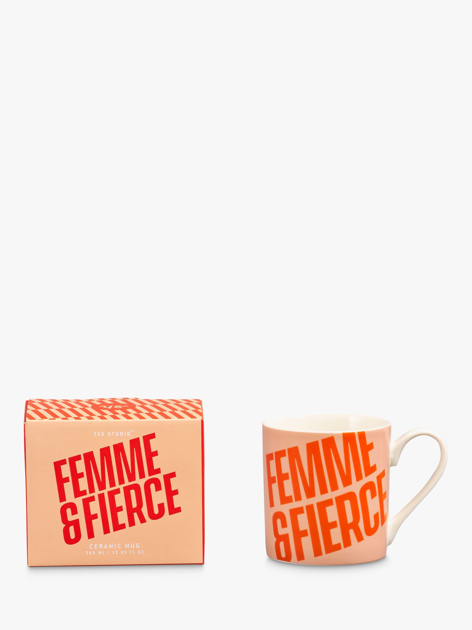Yes Studio Yes Studio Femme & Fierce Mug, 380ml
