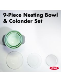 OXO 9-Piece Nesting Bowls, Colanders and Lids Set + Reviews