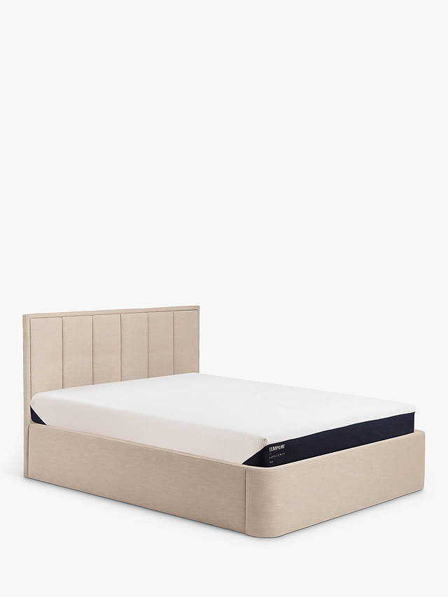 Luxe Ottoman Storage Upholstered Bed, Super King Size Bed With Mattress And Storage