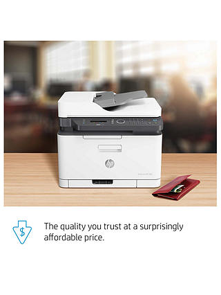HP Colour Laser 179FNW Wireless All-In-One Printer with Wi-Fi, White