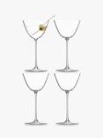 LSA International Borough Martini Glasses, Set of 4, 195ml, Clear