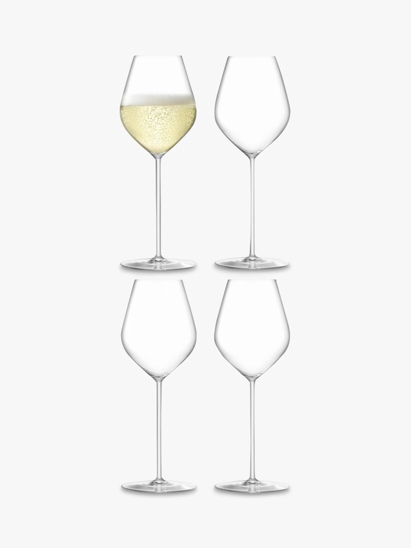 4 champagne glasses