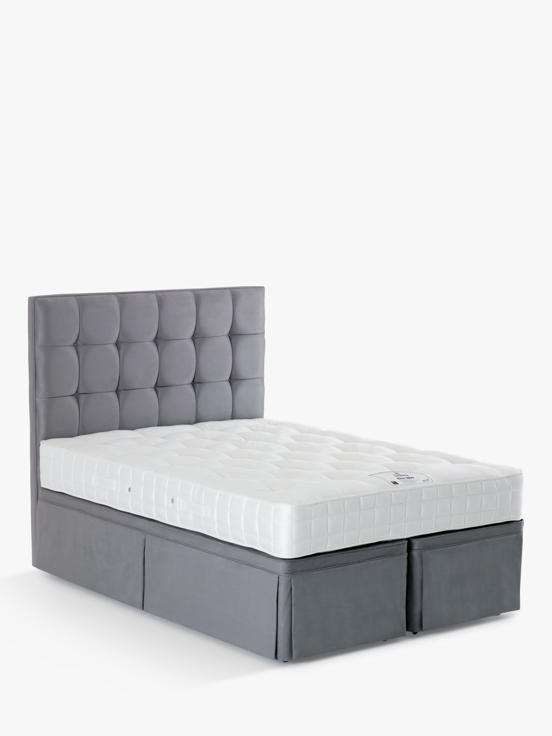 Photo of Hypnos hideaway storage upholstered divan base single imperio grey