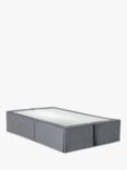 Hypnos Hideaway Storage Upholstered Divan Base, Single, Imperio Grey