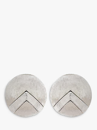 Eclectica Textured Small Round Clip-On Earrings