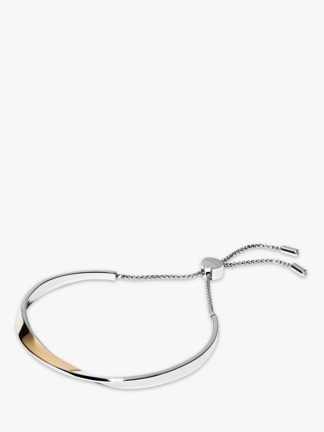 Skagen Twist Chain Bangle Bracelet Gold Silver SKJ1270998