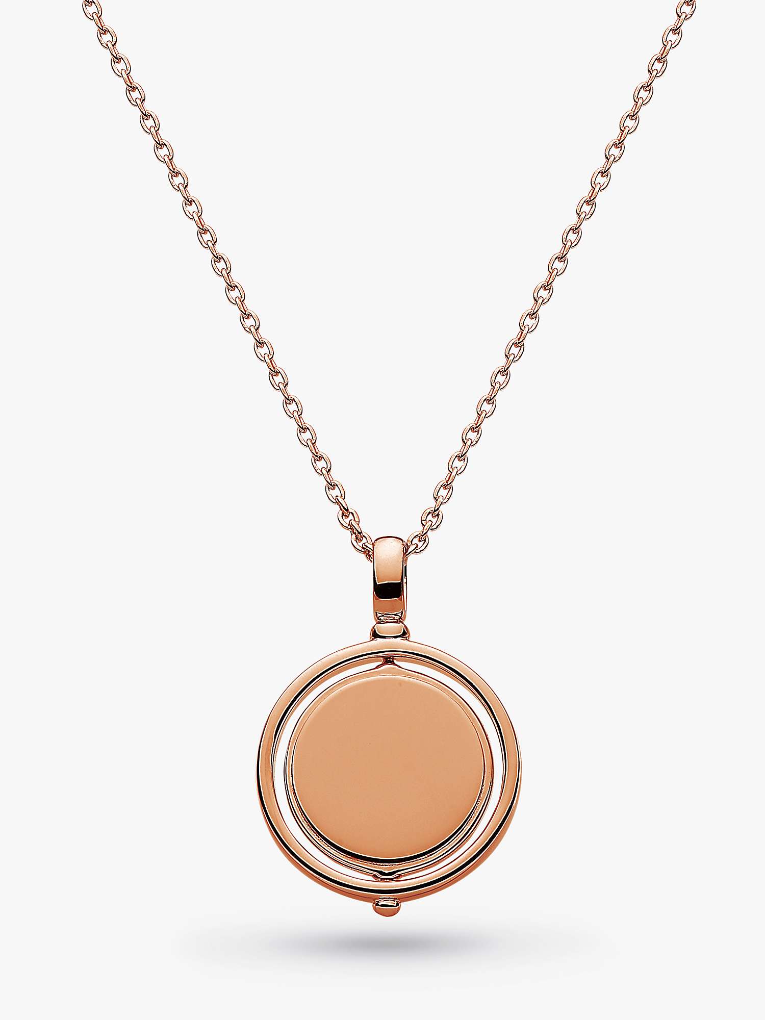 Buy Kit Heath Personalised Spinning Round Pendant Necklace Online at johnlewis.com