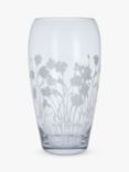 Dartington Crystal Bloom Dianthus Glass Vase, H30cm, Clear