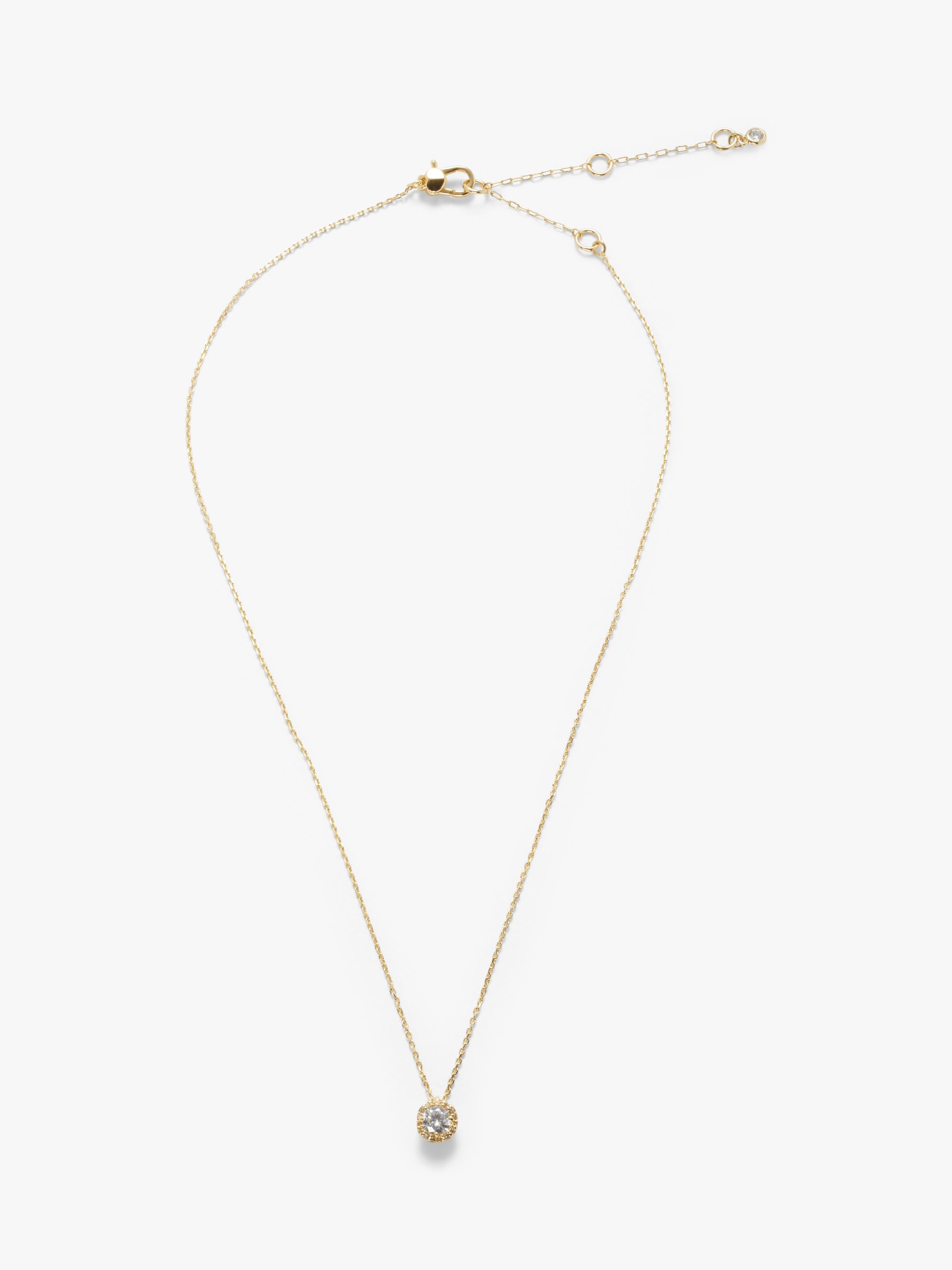 kate spade new york Cubic Zirconia and Glass Stone Round Pendant ...