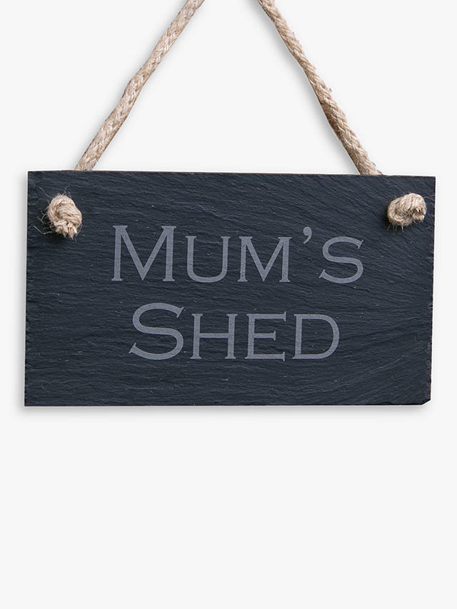The House Nameplate Company 'Mum's Shed' Slate Sign