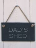 The House Nameplate Company Dad's Shed Slate Sign