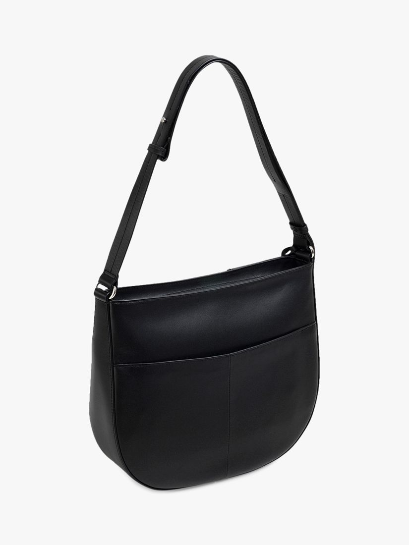 Radley London Pockets Leather Shoulder Bag, Black at John Lewis & Partners
