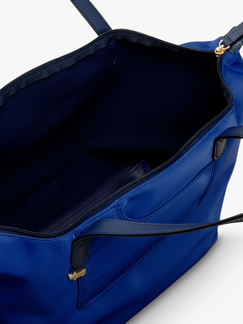 Radley Pocket Essentials Fabric Large Zip Top Tote Bag, Sapphire at John Lewis & Partners