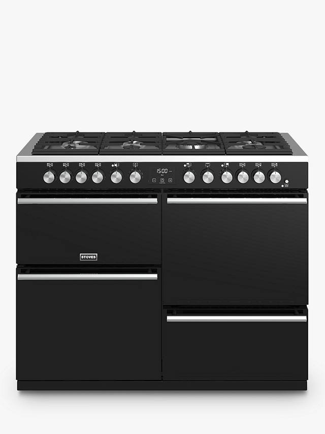 Buy Stoves Precision Deluxe S1100DF Dual Fuel Range Cooker, A/A/A Energy Rating, Black Online at johnlewis.com