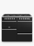 Stoves Precision Deluxe S1100DF Dual Fuel Range Cooker, A/A/A Energy Rating, Black