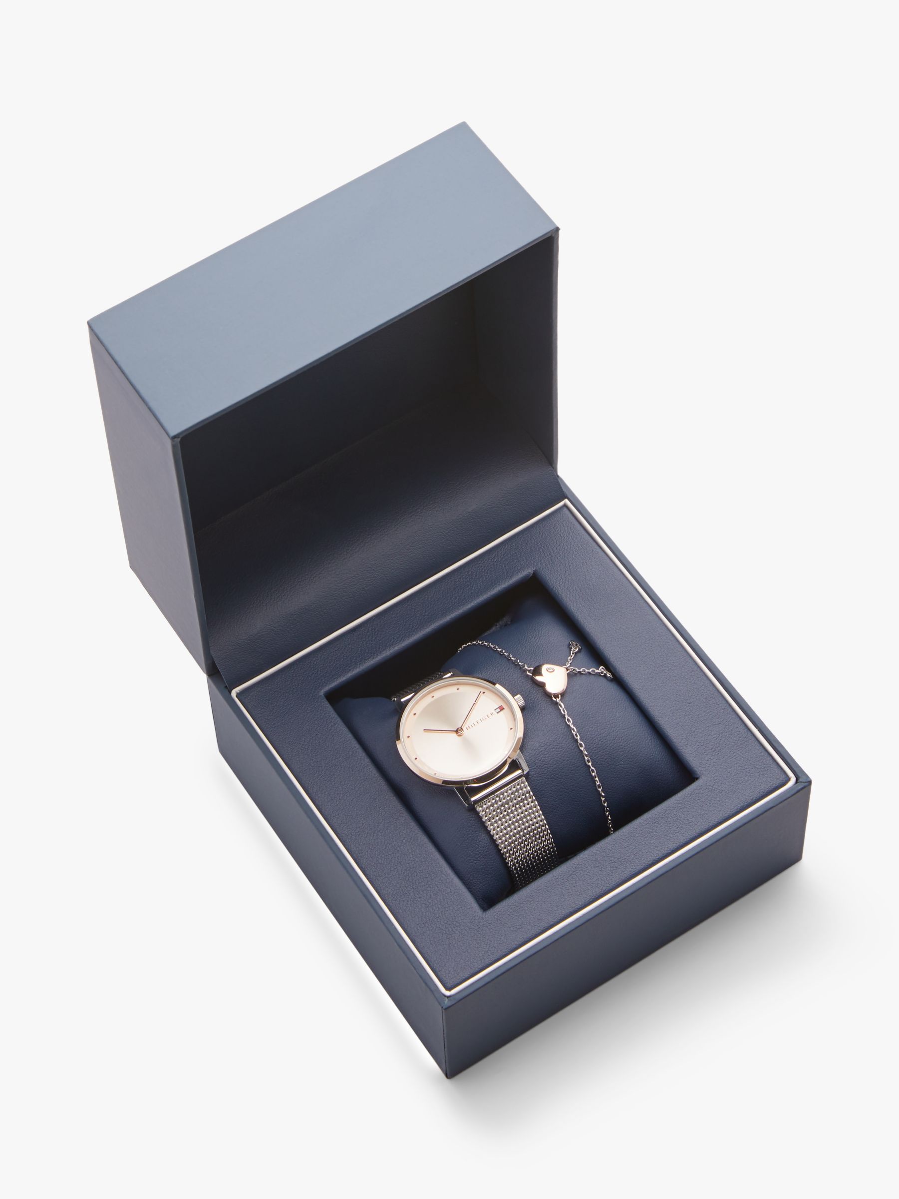 reductor Ondartet frisør Tommy Hilfiger 2770053 Women's Pippa Bracelet Strap Watch and Bracelet Gift  Set, Silver/Gold