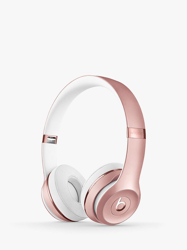 Beats Solo³ Wireless Bluetooth On-Ear Headphones with Mic/Remote, Rose Gold