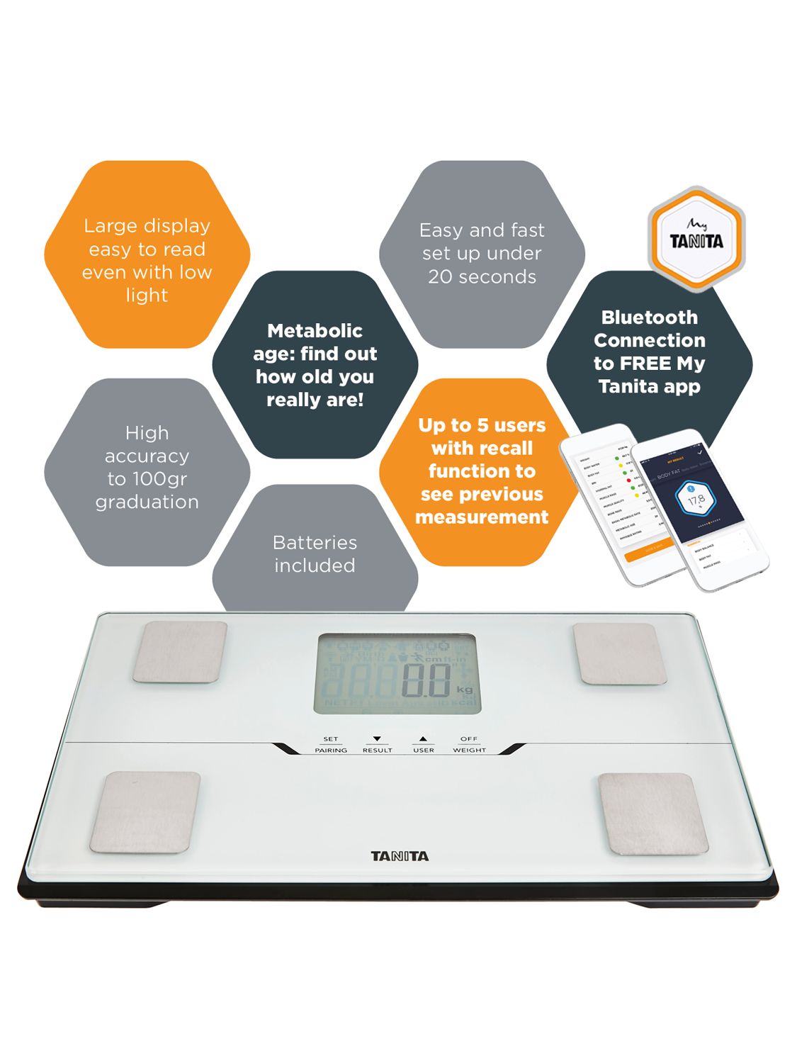 Tanita BC-401 Body Composition Monitor at John Lewis & Partners