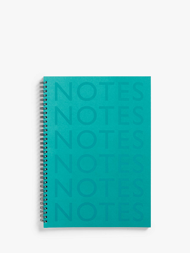 John Lewis ANYDAY A4 Ruled Notebook, Turquoise