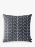 Orla Kiely Linear Stem Cushion, Cool Grey