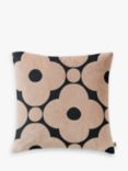 Orla Kiely Velvet Spot Flower Cushion, Grey / Pink
