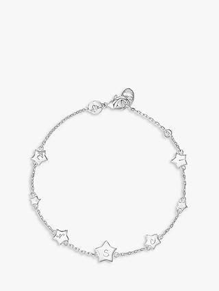 Merci Maman Personalised Initial Star Chain Bracelet