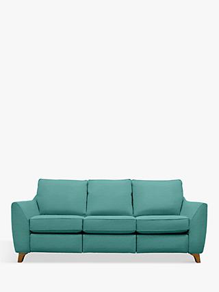 The Sixty Eight Range, G Plan Vintage The Sixty Eight Large 3 Seater Sofa with Footrest Mechanism, Fleck Blue