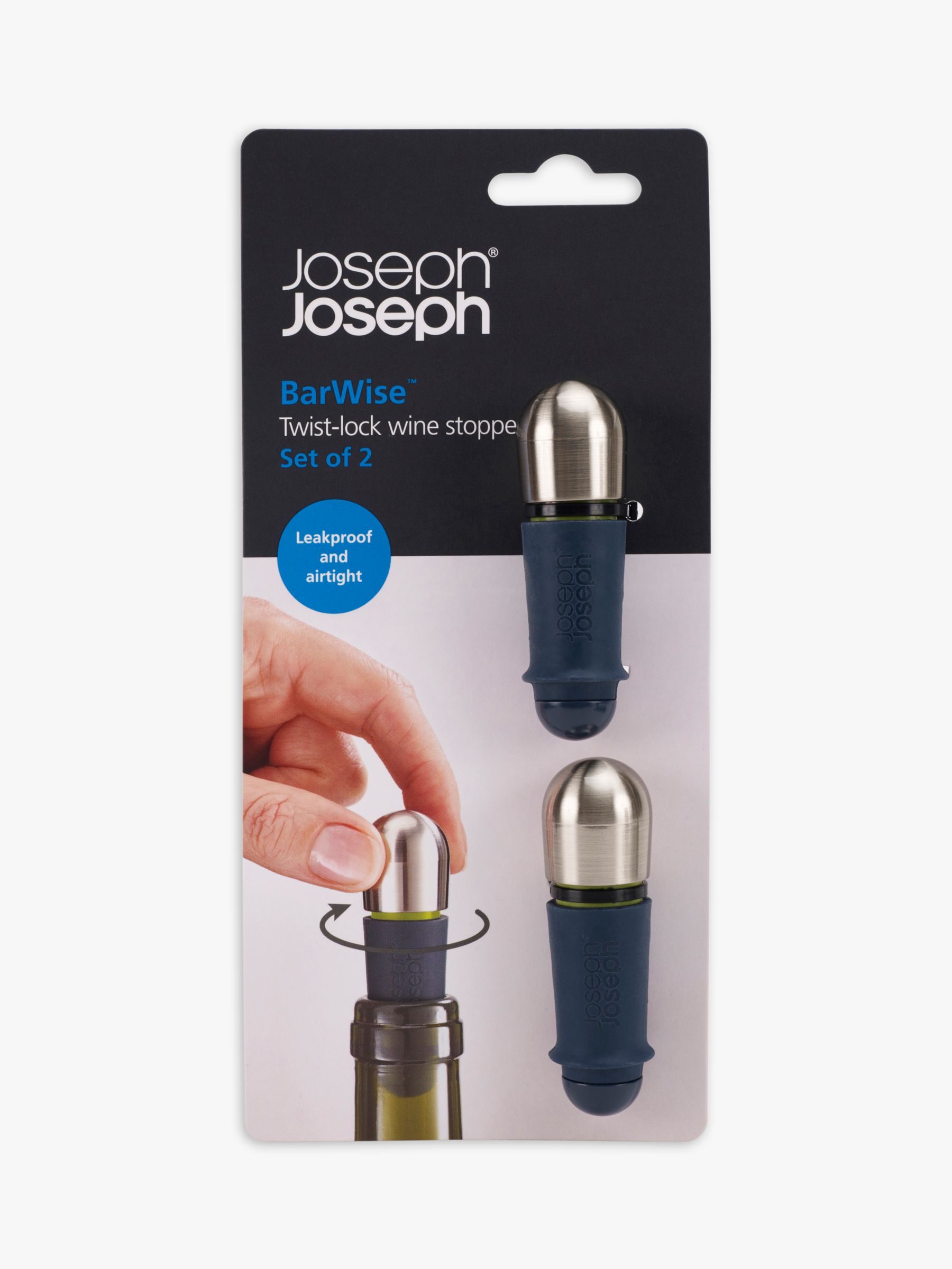 Joseph Joseph Set 2 Tappi Per Vino Twist-lock - Accessori Per Conservazione  Utensili Bar E Servizio Tavola