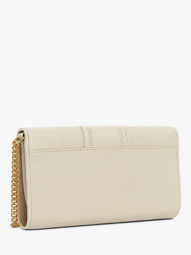See By Chloé Hana Large Leather Chain Purse, Cement Beige
