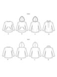 Simplicity Children's Hoodie Sewing Pattern, 9028, A
