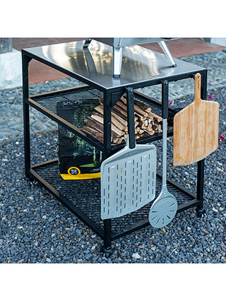 Ooni Medium Modular Outdoor Kitchen Table/BBQ Trolley, Black