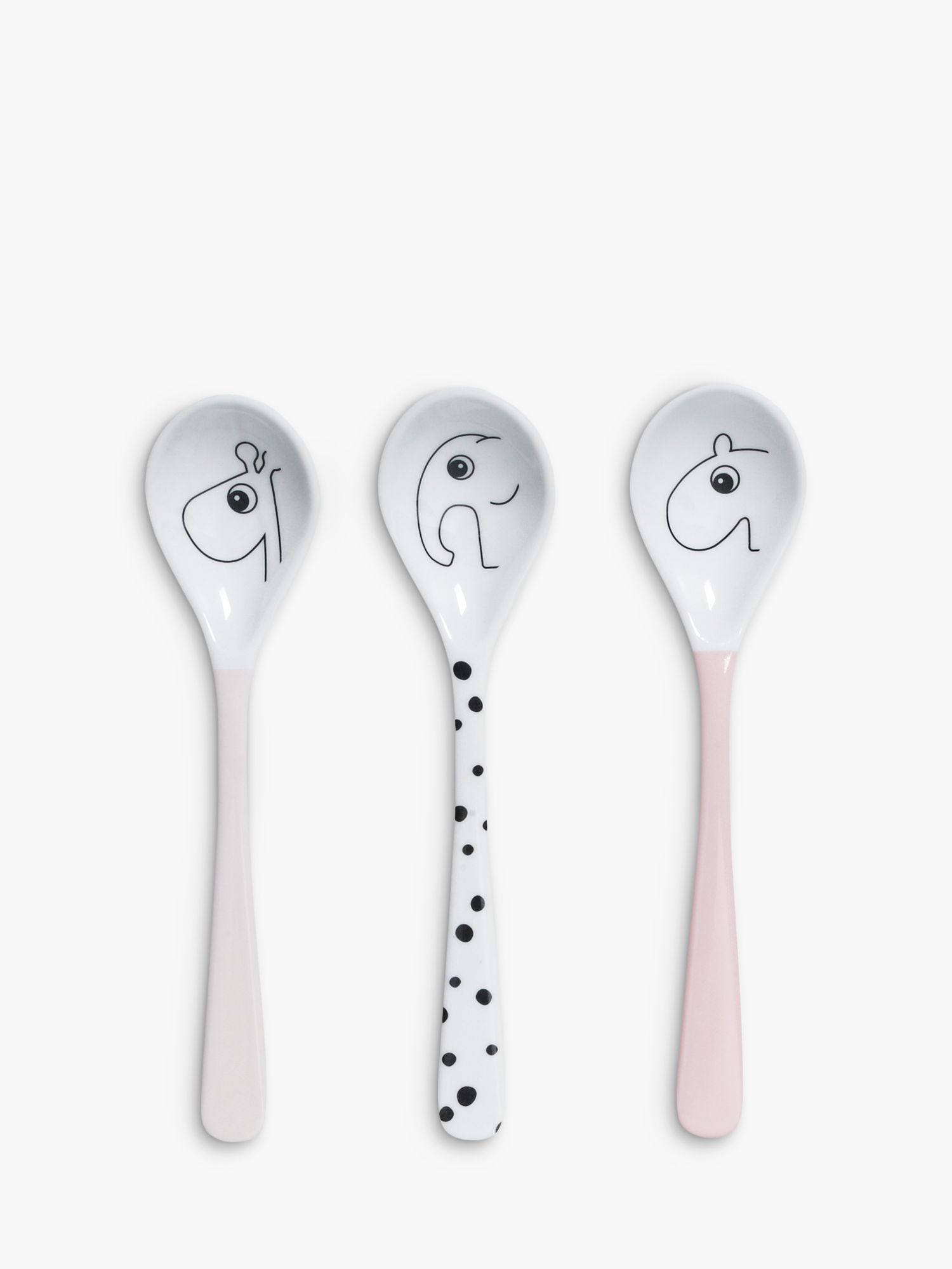 pink baby spoons