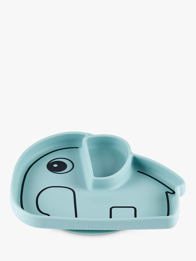 Done by Deer Elephant Suction Plate, Light Blue
