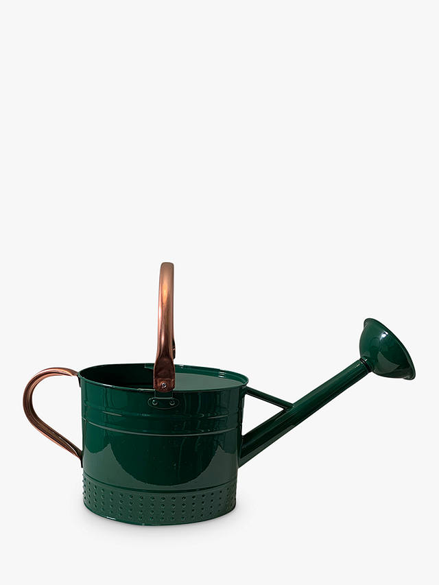 Spear & Jackson Steel Watering Can, 4.5L, Green/Copper