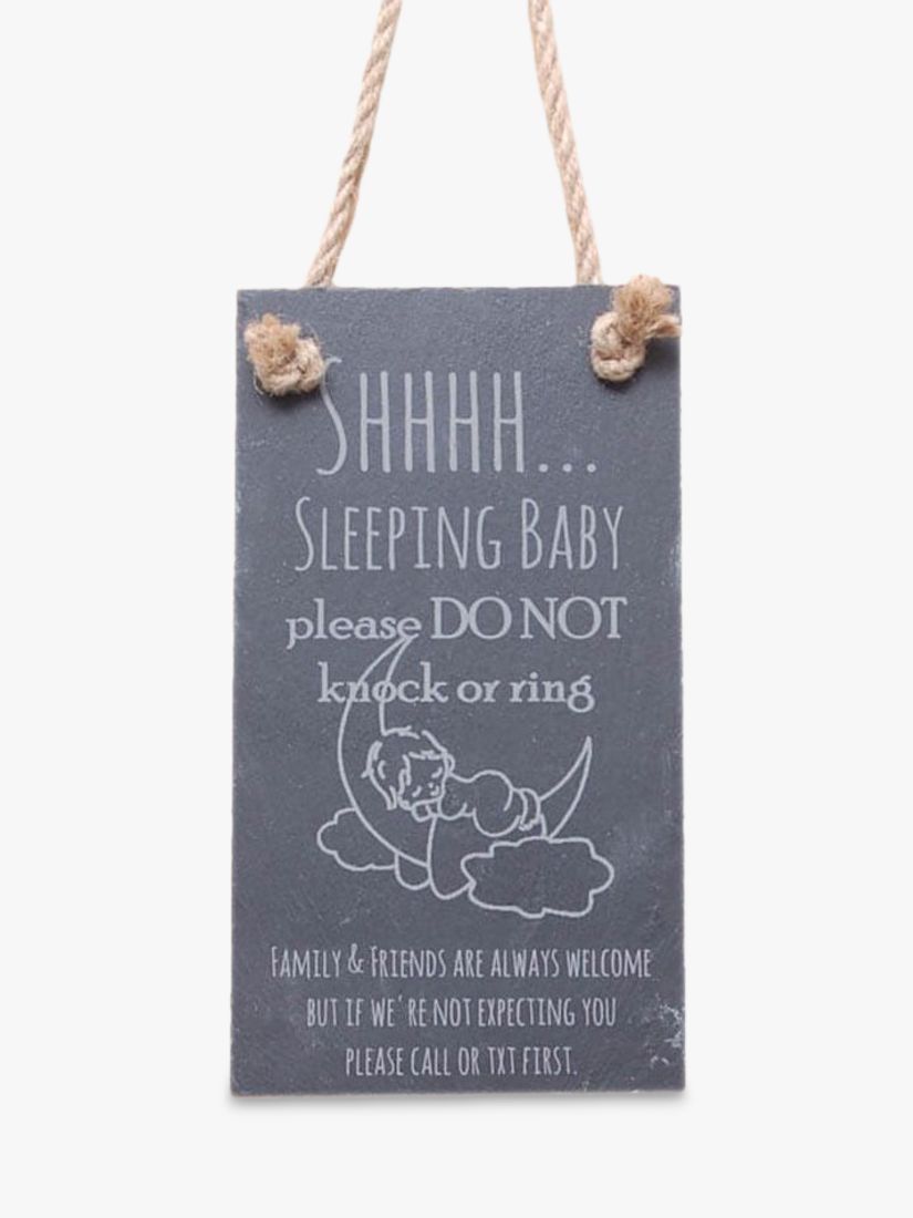 The House Nameplate Company Sleeping Baby Slate Sign review