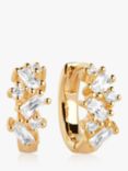 Sif Jakobs Jewellery Cubic Zirconia Creole Hoop Earrings, Gold