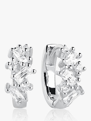 Sif Jakobs Jewellery Baguette Cut Cubic Zirconia Stud Earrings, Silver
