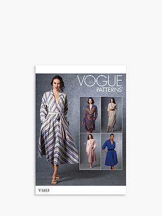 Vogue Women's Loose Fitting Dress Sewing Pattern, 1653, A5