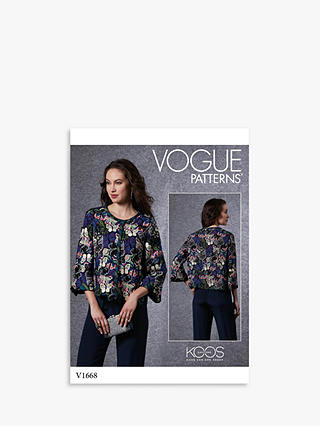 Vogue Women's Fitted Jacket Sewing Pattern, 1668, A