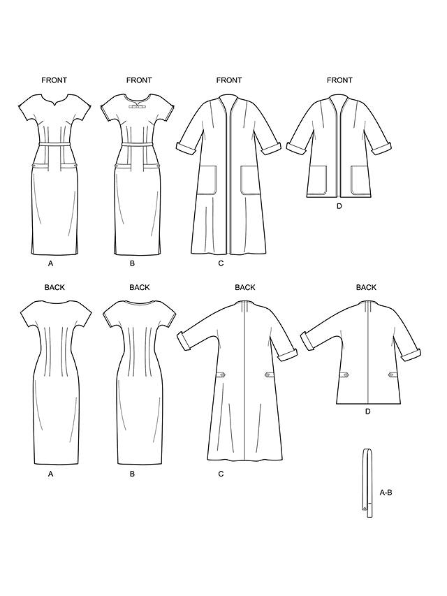 Simplicity Women's Vintage Dresses And Jackets Sewing Pattern, 8980, H5