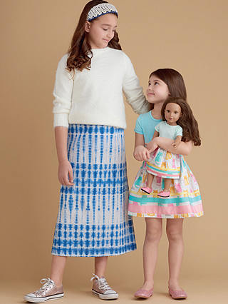 Simplicity Learn to Sew Girls' Skirts Sewing Pattern, 8961, K5, 7-14 years