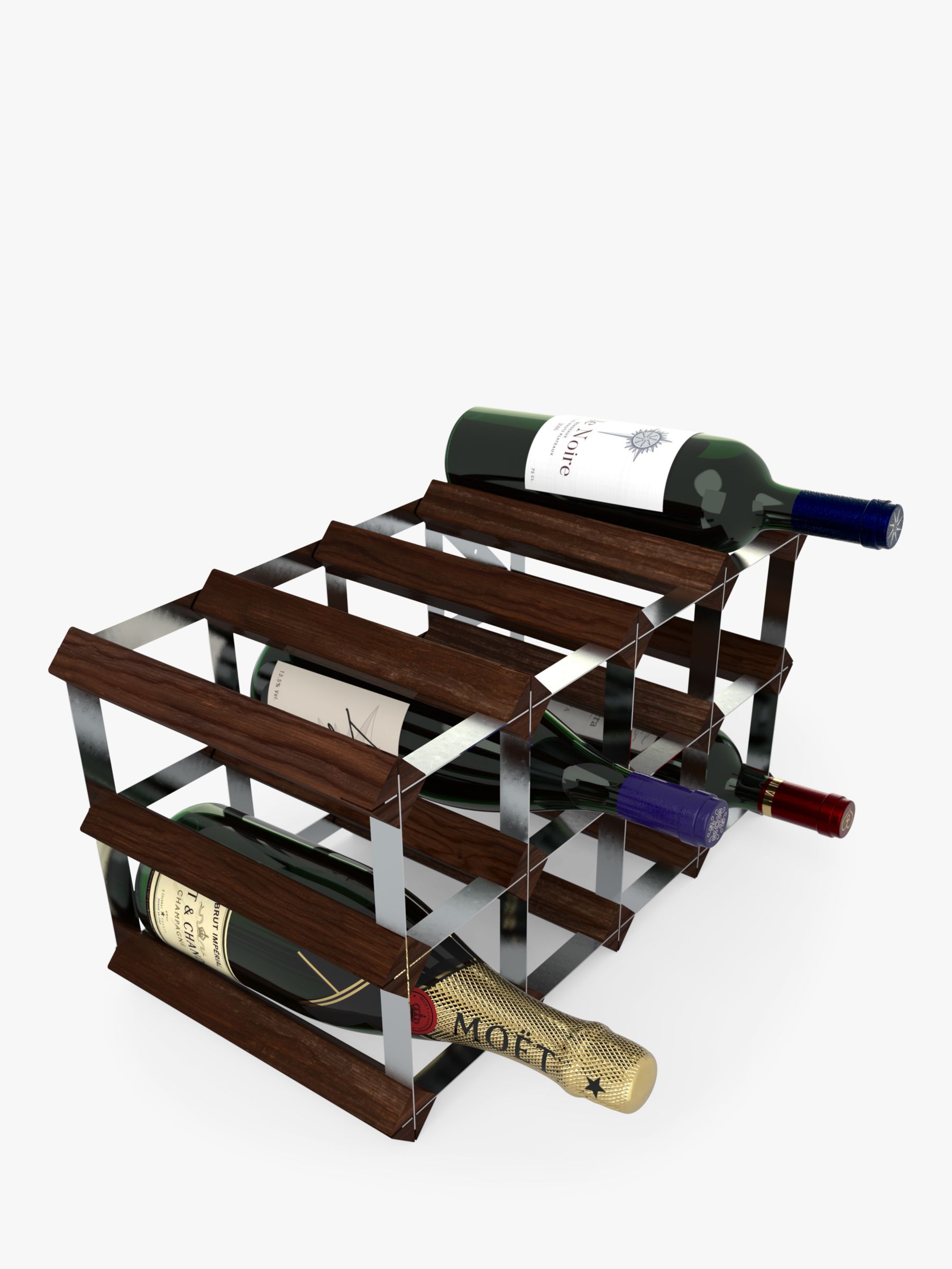 Photo of Rta freestanding wood wine rack 12 bottle