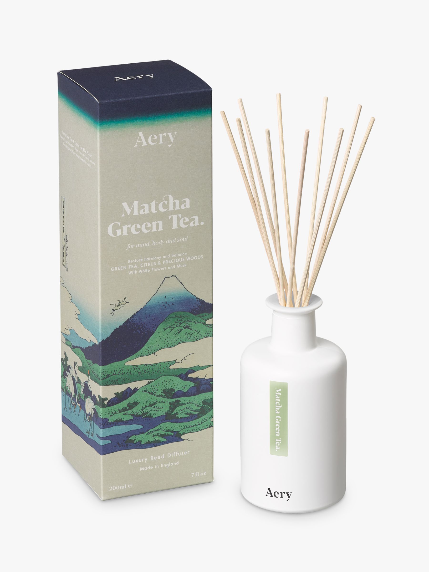 Aery Matcha Green Tea Reed Diffuser 200ml At John Lewis And Partners