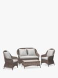 John Lewis Rye 4-Seat Garden Lounging Sofa, Armchairs & Table Set, Natural