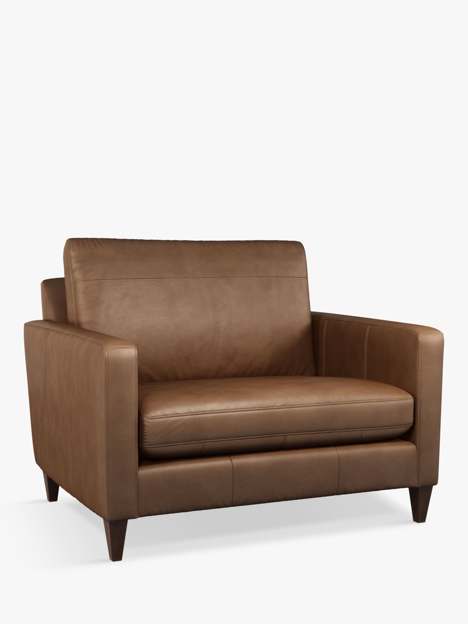 John Lewis Bailey Leather Snuggler, Dark Leg