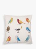 John Lewis Scandi Birds Cushion, Multi