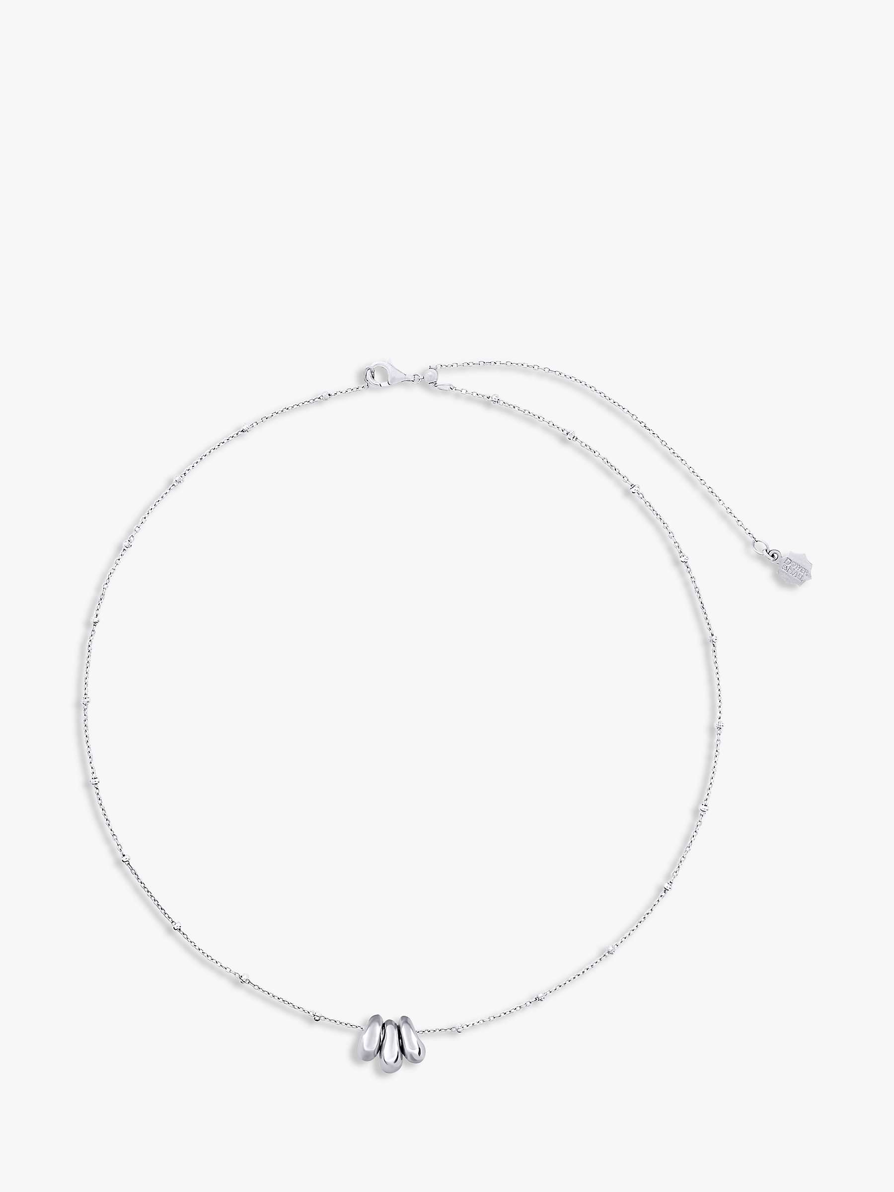Buy Dower & Hall Triple Nuggets Chain Necklace, Silver Online at johnlewis.com