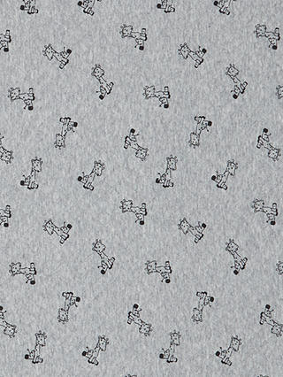 Quality Textiles Giraffe Print Fabric, Light Grey