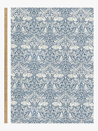 Morris & Co. Brer Rabbit Print Fabric, Navy Blue